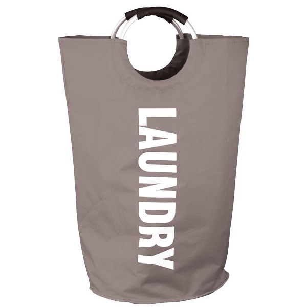 Grey Large Laundry Basket Hamper Collapsible Fabric Clothes Storage Bag Washing Bin